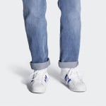 Кроссовки для скейтбординга Pro Model Men Mid-top White/Royal Blue Adidas Originals - фото 7