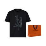 Новые квартальные продукты LV T-shirt Men Louis Vuitton, черный - фото 7