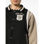 RHUDE logo-embroidered canvas bomber jacket, черный - фото 5