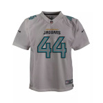 Джерси для больших мальчиков и девочек Travon Walker Grey Jacksonville Jaguars Атмосфера игры Nike, серый - фото 3