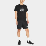 Футболка dri fit mylar wild run tee мужские Nike, черный - фото 4