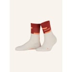 Носки для бега the run compression 40 - mid cut cep, цвет 857 red/off white - фото