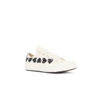 Низкие кеды Converse Multi Heart Comme Des Garcons Play, бежевый - фото 2