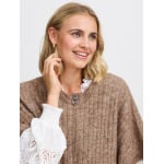 Кардиган Fransa Knit Cardigan Sanny, коричневый - фото 3