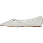 Туфли на плоской подошве Stuart Weitzman Emilia Mesh Flat, цвет White/Frosted White/Cream - фото 4