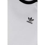 Детская хлопковая футболка 3stripes Tee adidas Originals, белый - фото 3