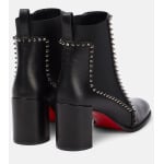 Кожаные ботильоны out line с шипами Christian Louboutin, черный - фото 3