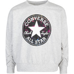 Толстовка Converse Ruched Chuck Patch Crew, цвет Lunar Rock Heather - фото