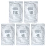 Lapcos Milk Feel Отшелушивающие и очищающие подушечки, 5 подушечек по 0,24 унции (7 г) каждая - фото