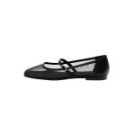 Балетки Pull&Bear Ballet Flats with Strap, черный - фото 2