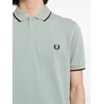 Fred Perry рубашка поло с вышитым логотипом, зеленый - фото 4