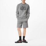 Новые квартальные продукты LV Sweatshirt Men Louis Vuitton, серый - фото 2