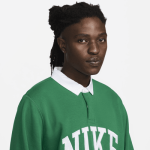 Поло Nike Club Fleece, цвет Malachite/White - фото 3