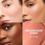 bareMinerals Complexion Rescue Liquid Blonzer Румяна-бронзатор Гибридное сияние на солнце Создаваемый гель-крем для лица и щек Веганский поцелуй розы 0,5 унции - фото 2