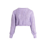 Толстовка myMo Strick Cropped Pullover, фиолетовый - фото