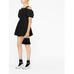 Simone Rocha cold-shoulder puffball minidress, черный - фото 2