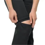 Брюки на молнии Jack Wolfskin "ACTIVE TRACK ZIP OFF PANTS W", длинные брюки и шорты в одном, черный - фото 5