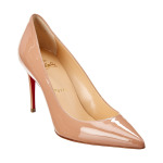 Christian Louboutin So Kate 85 Патентные Туфли, бежевый - фото