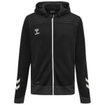 Толстовка Hummel Lead Poly Full Zip, черный - фото