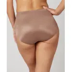 Атласные моделирующие трусики с завышенной талией Spanx, бежевый - фото 2