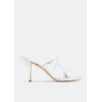 Мюли Stuart Weitzman Strapeze Crystal 85, серебряный - фото