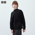 Водолазка из матового джерси Uniqlo, черный - фото