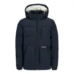 Детская стеганая куртка Jack & Jones «JJEOTTO PUFFER JACKET SN JNR», с капюшоном Jack & Jones Junior, темно-синий - фото 6