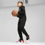 Толстовка PUMA "Толстовка с капюшоном Basketball Blueprint для мальчиков", черный - фото 5