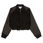 Бомбер Comme des Garçons Girl Embroidery Satin Bomber, черный - фото