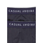 Боксеры CASUAL FRIDAY 2-er Stück Pack Boxershorts Trunks Set Basic Unterwäsche NORH, темно-синий - фото 3