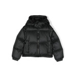 Moncler Enfant пуховик на молнии, черный - фото