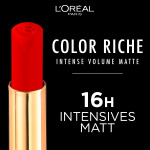 Lippenstift Color Riche Intense Volume Matte 482 Mauve Indompta 1,8 г L'Oreal - фото 10