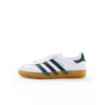 Бело-зеленые кроссовки adidas Originals Gazelle Indoor - фото 2