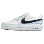 Кроссовки Nike Court Vision 1 Skateboarding Shoes Men Low-top White/blue, голубой - фото