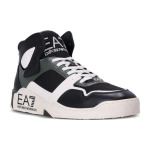 Кроссовки EMPORIO ARMANI EA7 Skateboarding Shoes Unisex Mid-top Black/White/Green, зеленый - фото 2