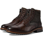 Ботинки Johnston & Murphy Connelly Cap Toe Shearling, цвет Mahogany Full Grain - фото