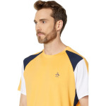 Футболка Original Penguin Golf Performance Color-Block Crew Neck Tennis Tee, цвет Warm Apricot - фото 2