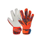 Вратарские перчатки Reusch "Finger Support Junior", расширенного кроя, синий - фото