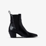 Ботильоны Tyler из кожи с тиснением под питона Zadig&Voltaire, цвет noir - фото 3