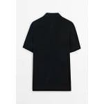 Поло Short Sleeve Massimo Dutti, темно-синий - фото 6