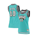 Женская майка Mike Bibby Turquoise Vancouver Grizzlies 1998-99 Hardwood Classics Swingman Mitchell & Ness - фото