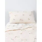 Комплект из пододеяльников и наволочки John Lewis Scandi Bunny Rainbow Reversible Toddler - фото