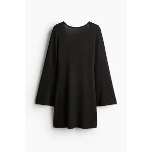 Платье H&M Open-back Knit, черный