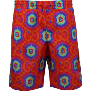 Шорты Gucci Swim Shorts 'Orange/Electric Blue', оранжевый