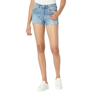 Шорты Blank NYC, Star Embroidery The Barrow High-Rise Shorts in Born In The USA