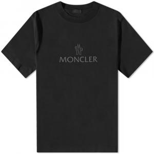 Moncler black tee hot sale