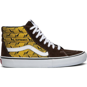 Кеды Vans Supreme x Sk8-Hi Pro Diamond Plate Brown, коричневый