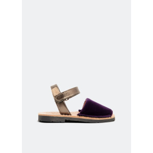 Сандалии CASTELL Velvet sandals, фиолетовый