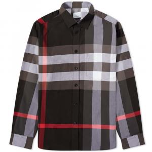 Burberry large sales check shirt