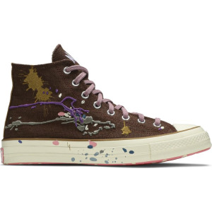 Кроссовки Converse Bandulu x Chuck 70 High Paint Splatter - Cappuccino Base, коричневый